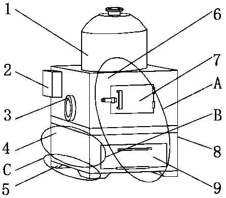 Garbage incinerator with remote control function