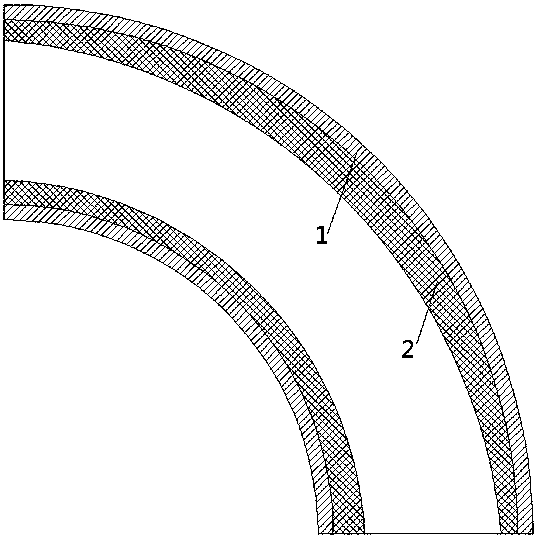 Concrete conveying bent tube and manufacturing method thereof