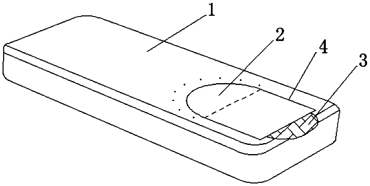 A mobile phone shell with an automatic human health index recognition function