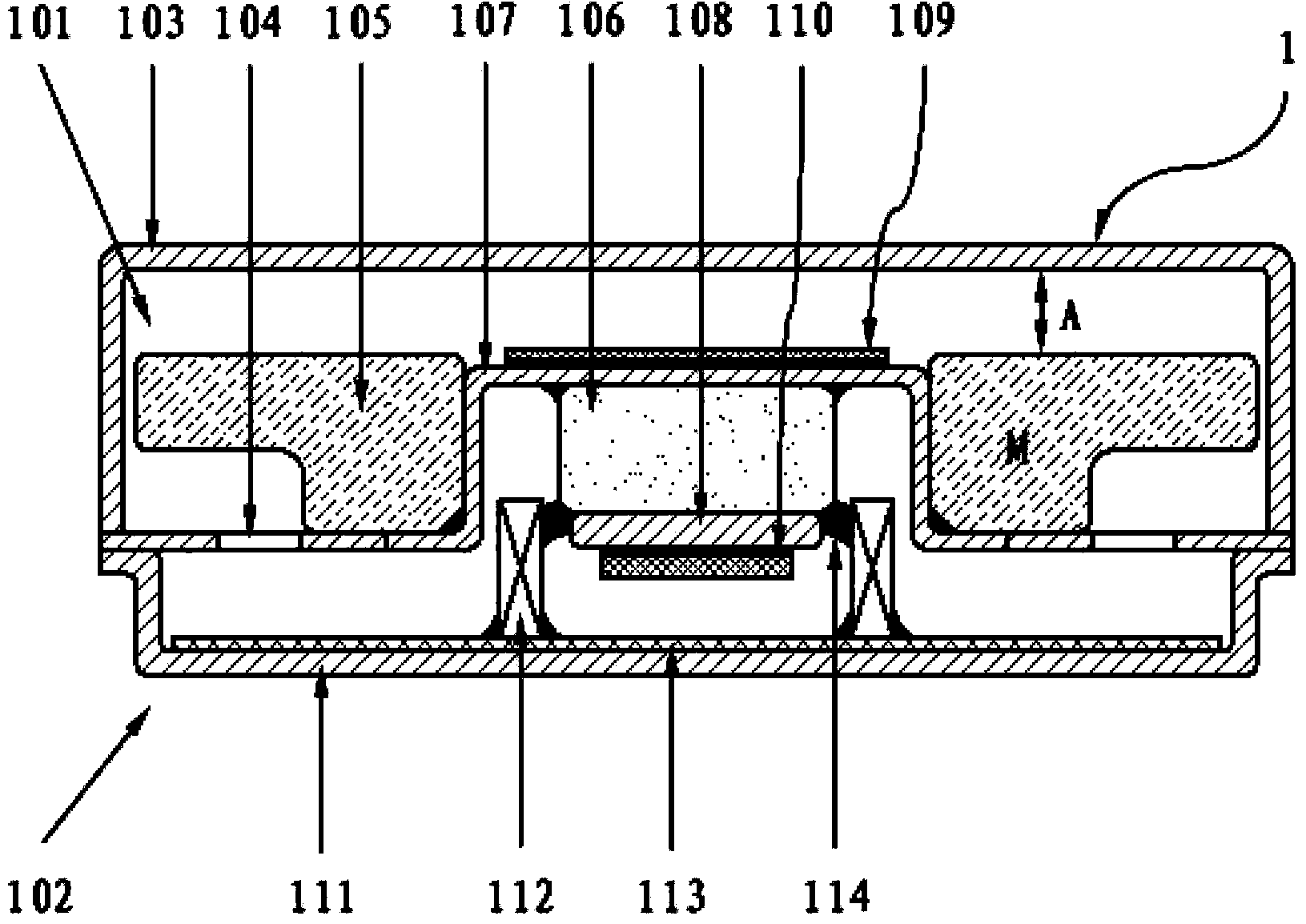 Horizontal linear vibration motor