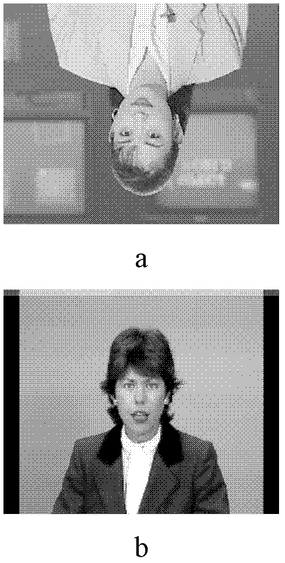 Head-shoulder sequence image segmentation method based on double-pattern matching and edge thinning