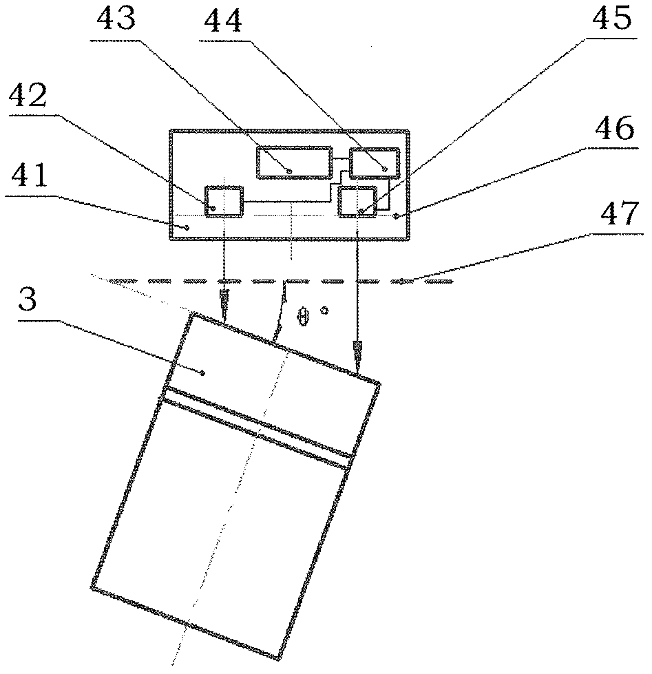 Device and method for positioning container in port