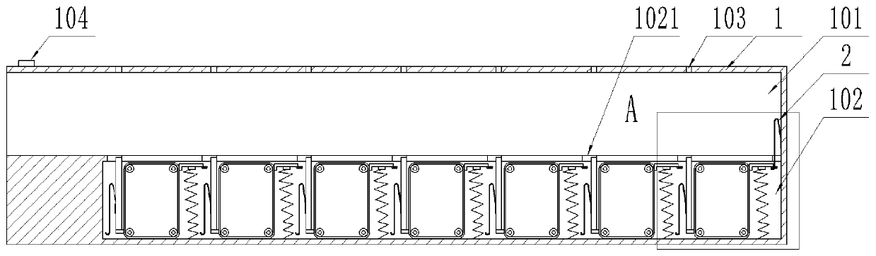 Bearing roller anti-bumping trigger box and anti-bumping method