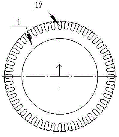 A built-in outer rotor permanent magnet motor direct drive mine hoist