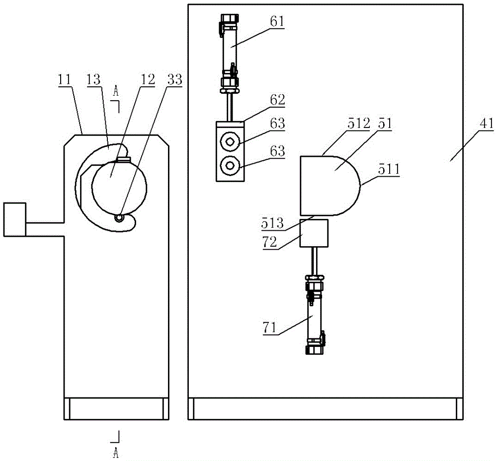 Coiling and positioning device of steel band