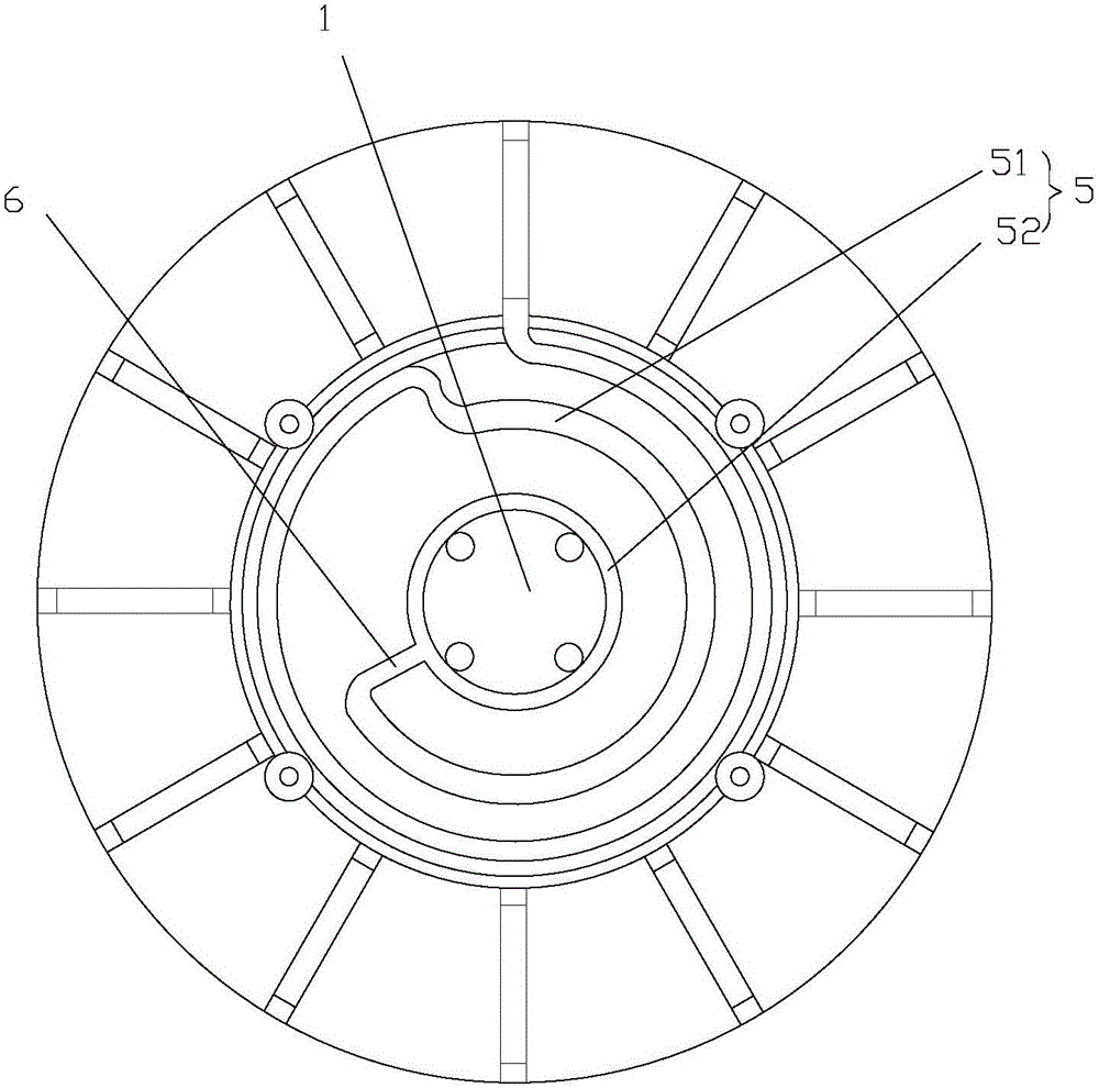 Heat dissipation structure of LED explosion-proof light
