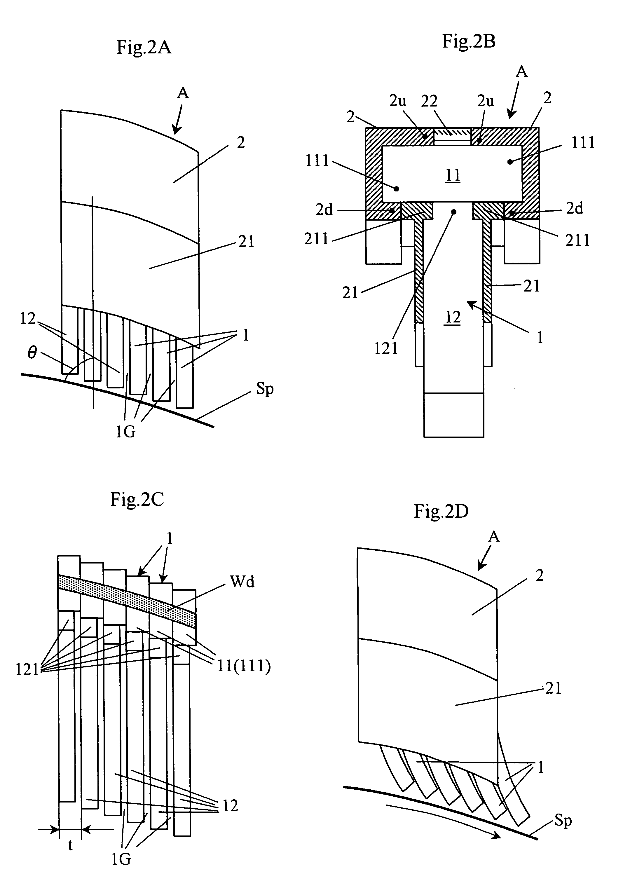 Method of manufacturing axis seals having reduced gas leakage properties and a rotary machine using axis seals