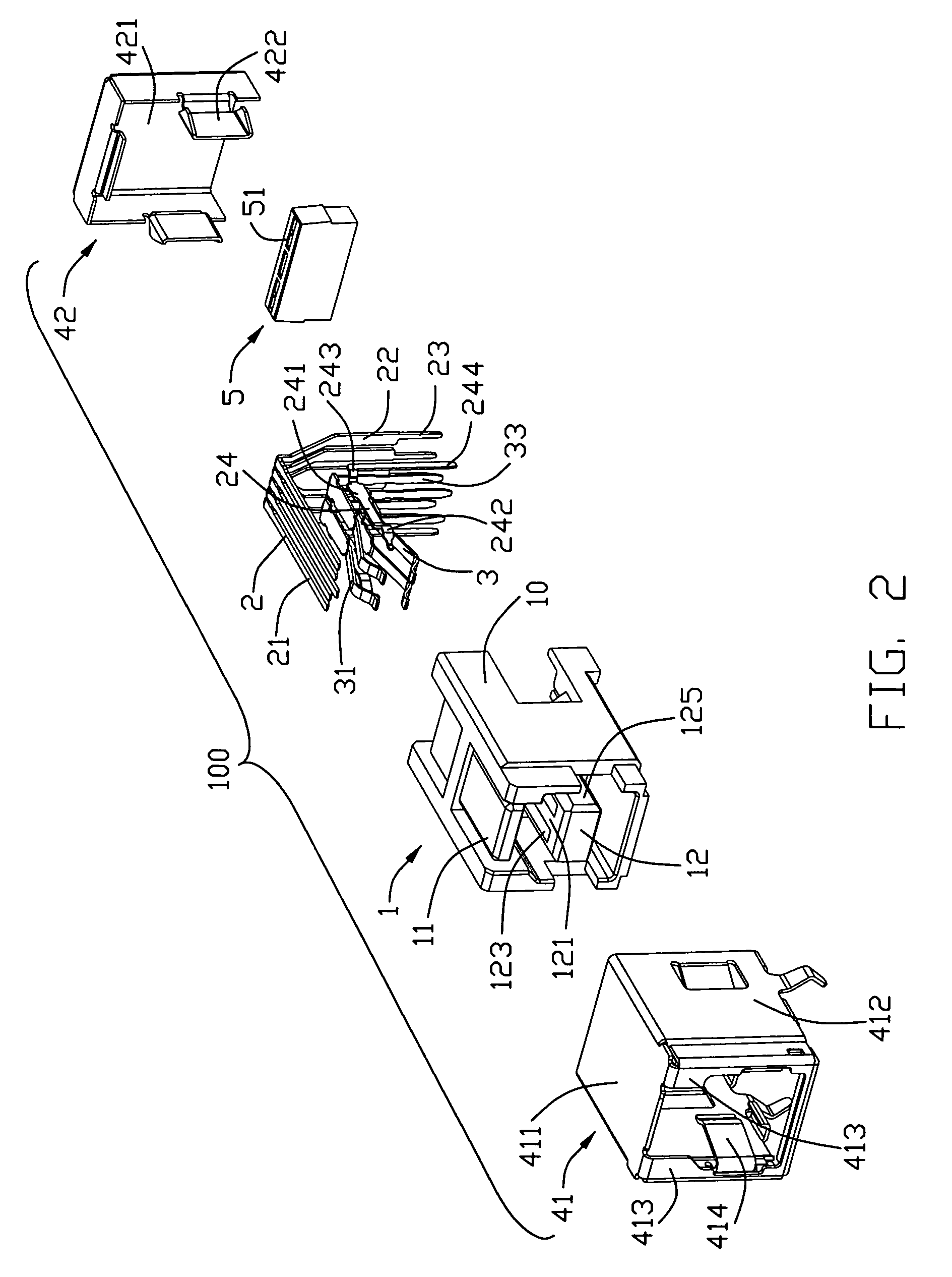 Electrical connector with power contacts