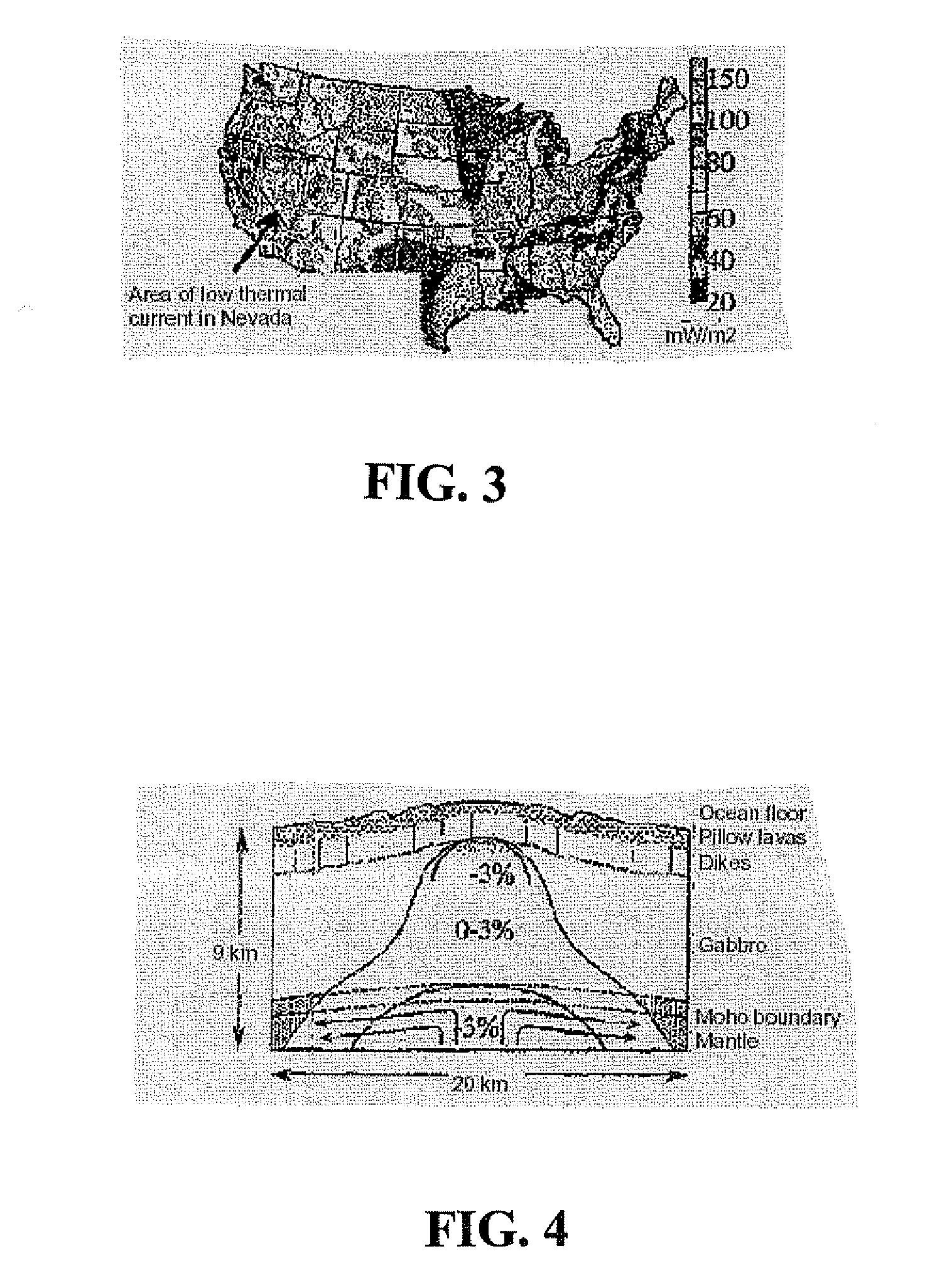 Method for detecting an occurrence zone of a mantle diapir finger location