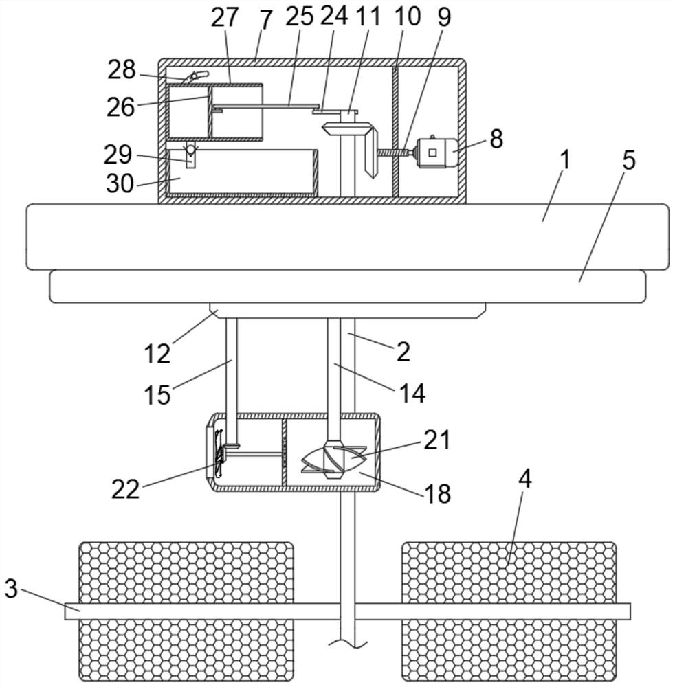 Ecological restoration device for micro-polluted river water body