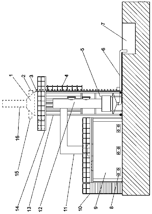 Tail gas treatment device for low-temperature garbage disposal equipment and low-temperature garbage disposal equipment