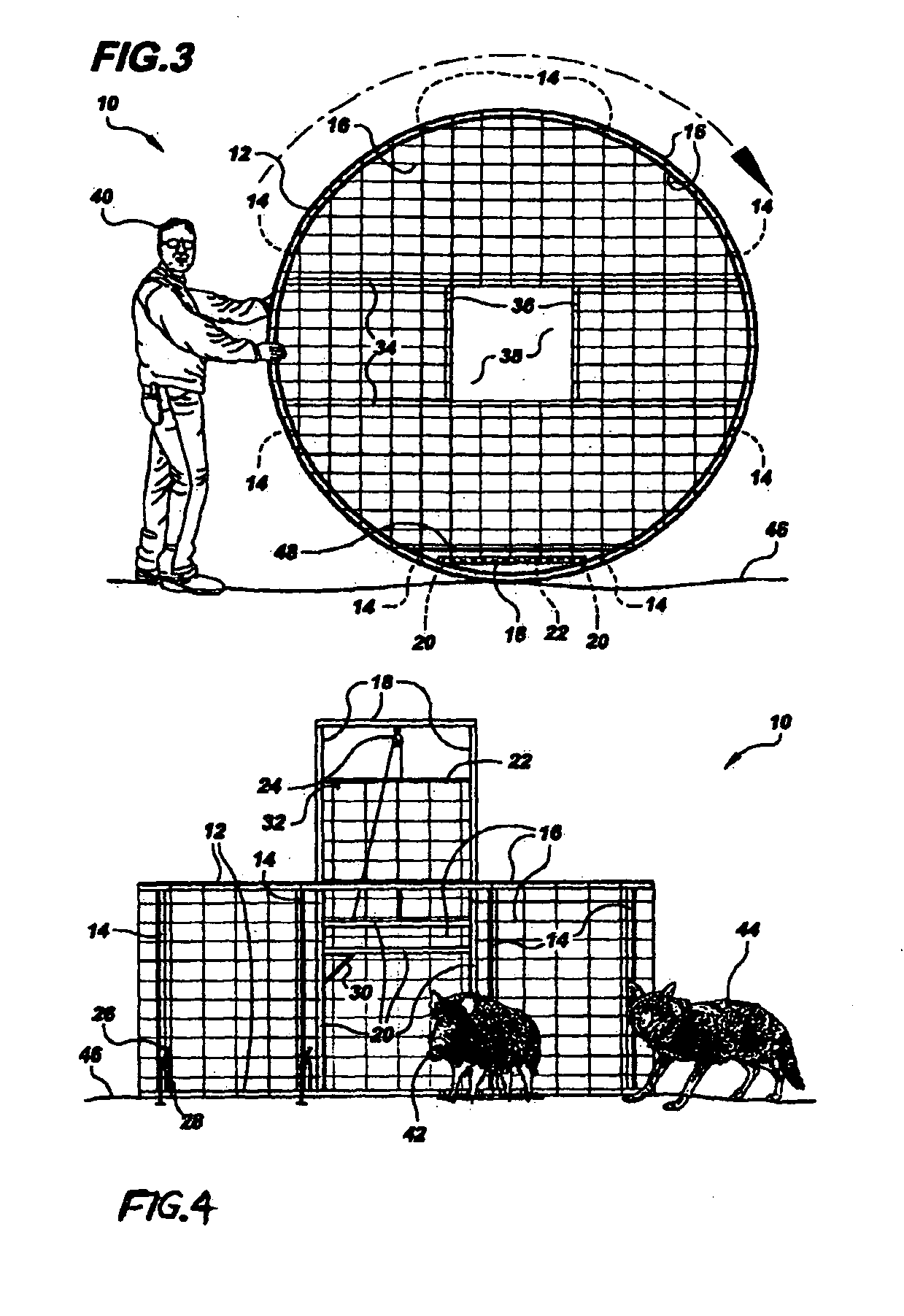 Portable Large Animal Trap and Method