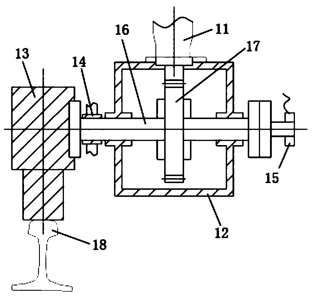 Tool changing device and method for steel rail repairing equipment