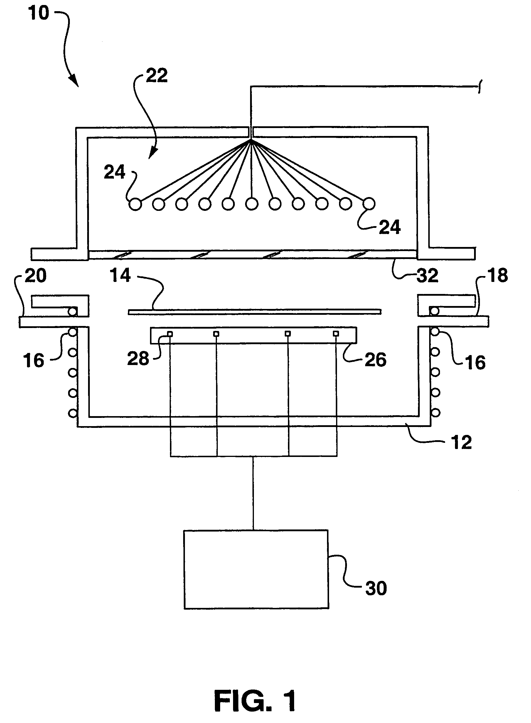 Apparatus and method for reducing stray light in substrate processing chambers