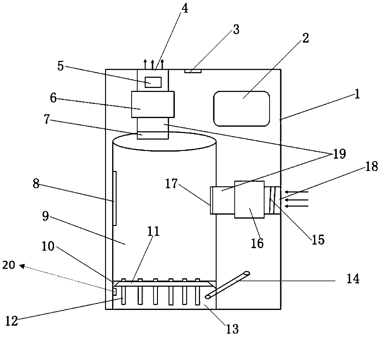 Liquid phase circulation air purification system and method using nano titanium dioxide photocatalyst as consumable material