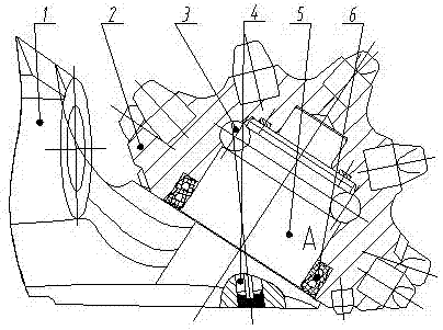 A double-row dovetail sealing structure for a roller cone bit