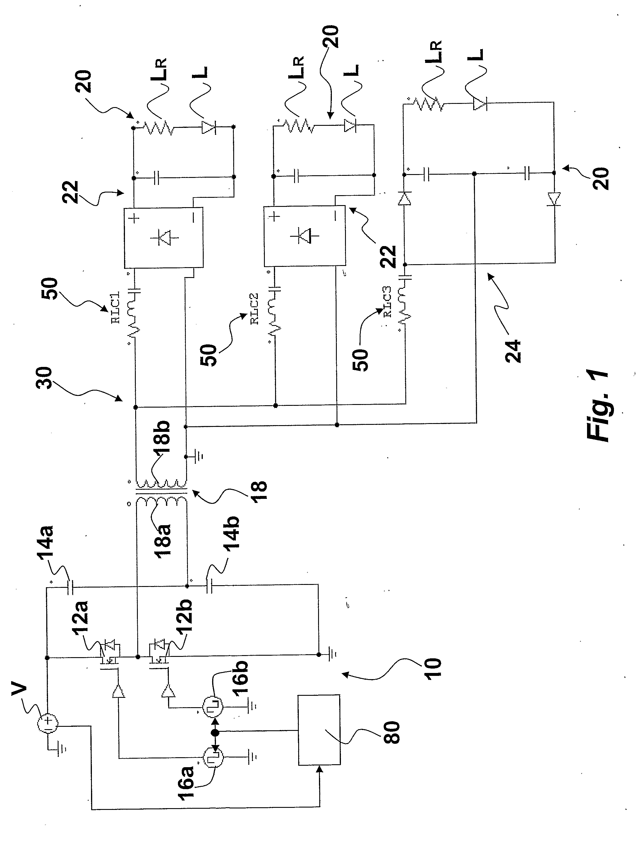 Cell Arrangement for Feeding Electrical Loads such as Light Sources, Corresponding Circuit and Design Method