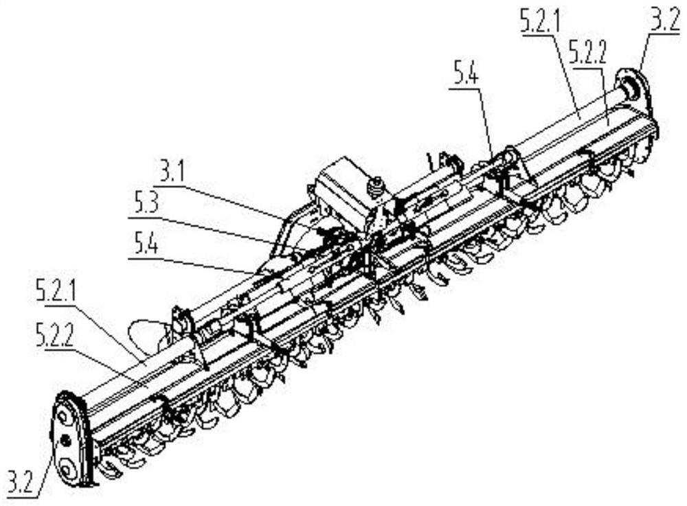 Folded type paddy cultivator tooth embedding type clutch provided with anti-disengaging structure