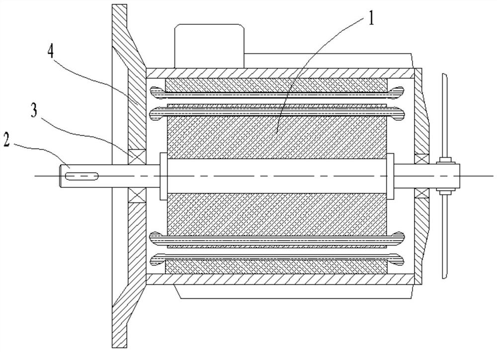 A rotor multi-source confinement explosion-proof motor using magnetic fluid bearings