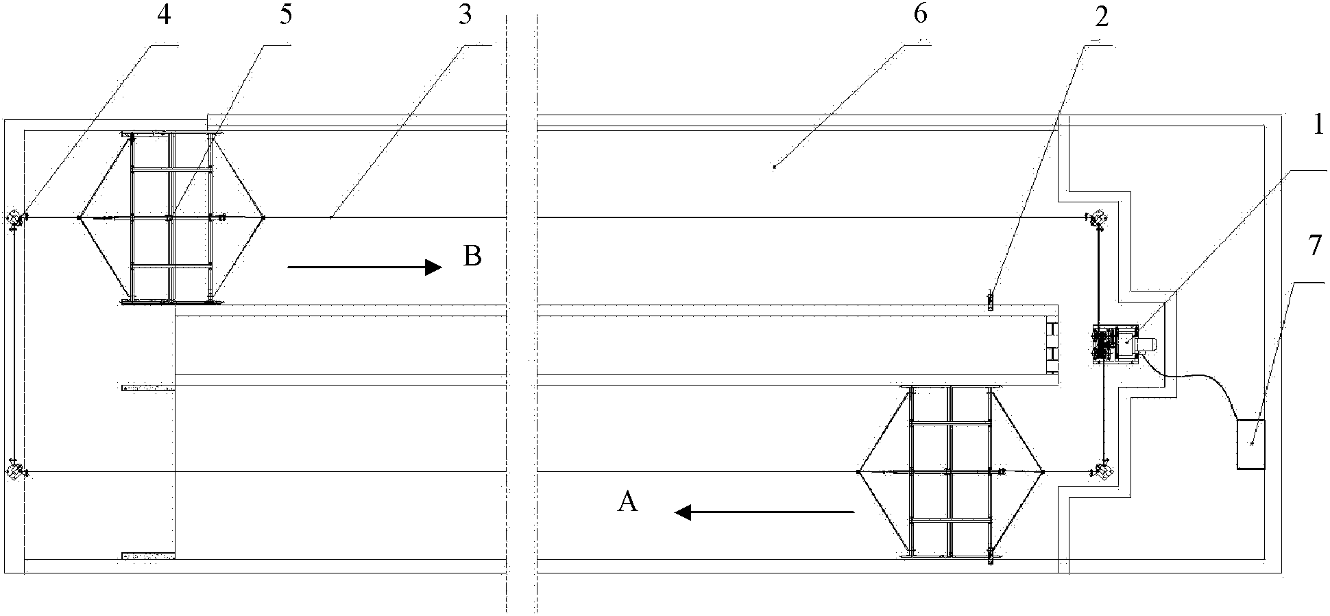 Scraper type dung cleaner for use in hog house