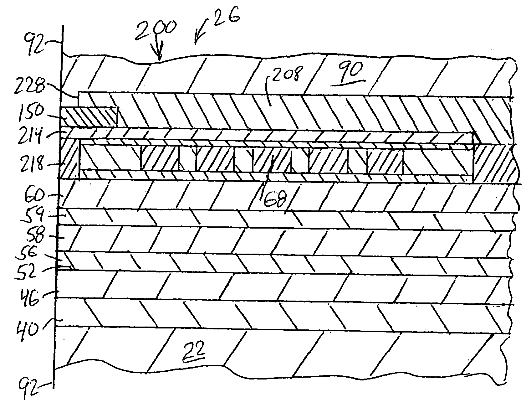 Magnetic head having magnetic pole with lengthened neck pole tip and coplanar yoke, and method of fabrication thereof