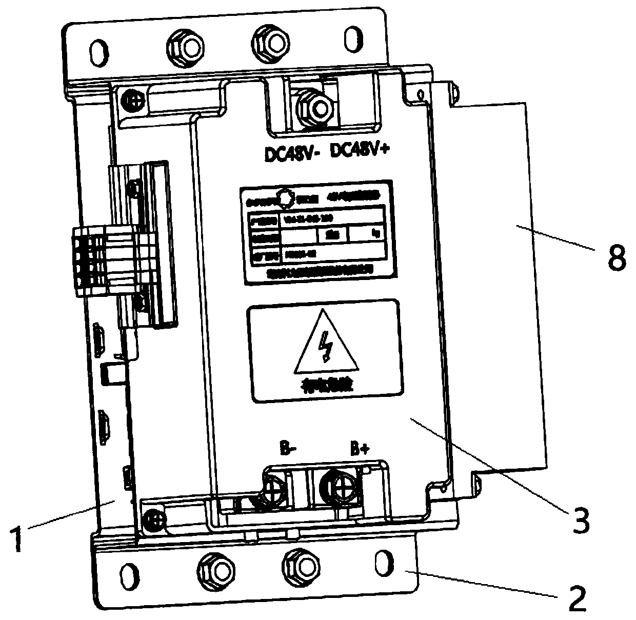 Voltage monitor for 48V rail storage battery