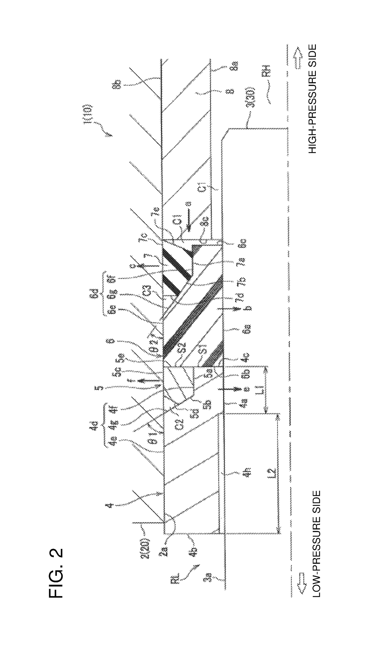 Ultrahigh-pressure sealing device and reciprocating pump