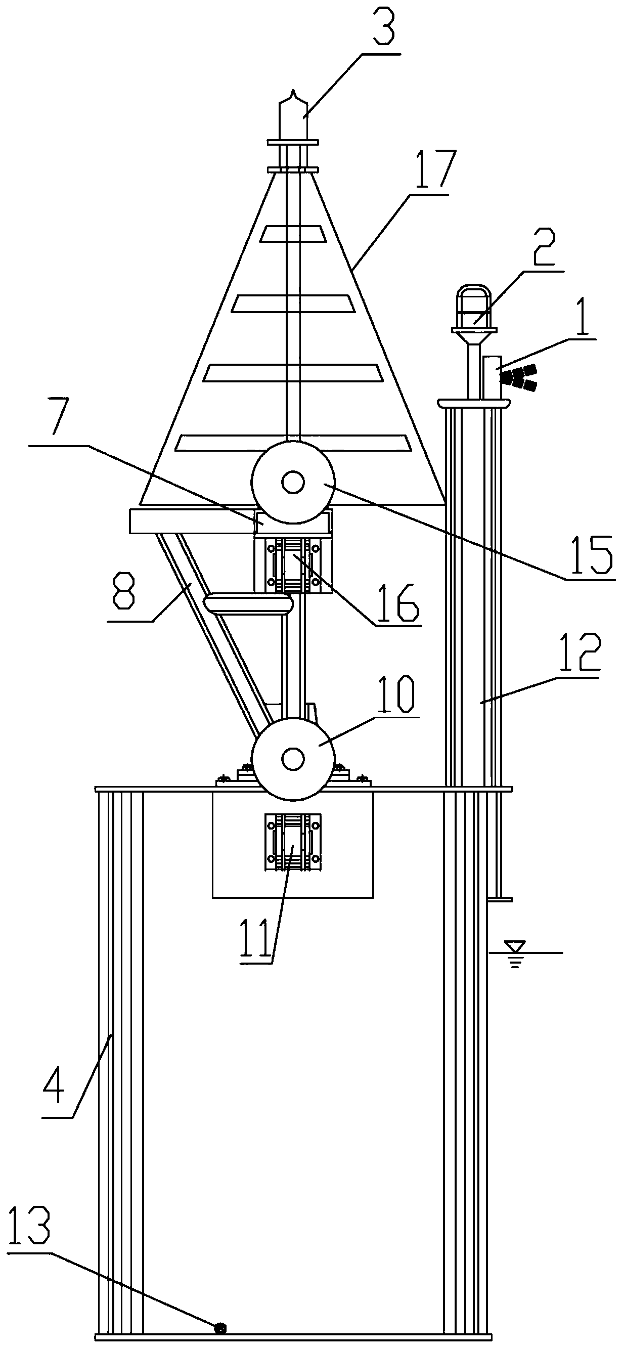 A bridge collision avoidance warning system and method