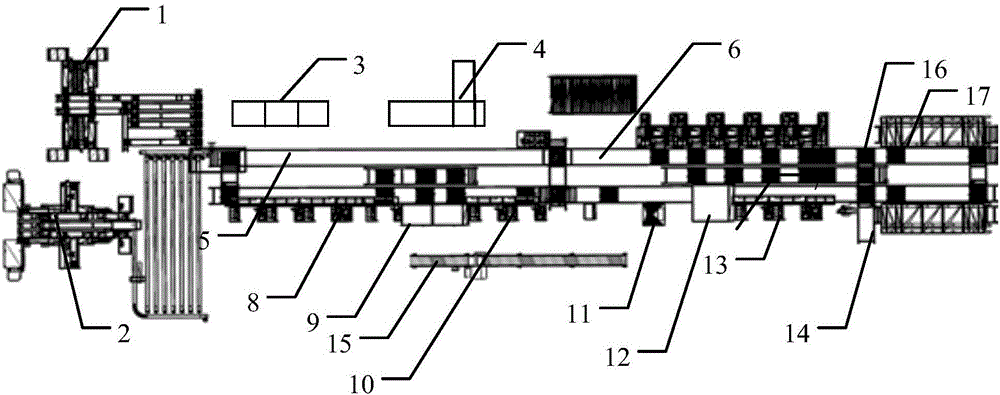 Automatic breaker production line and work method thereof
