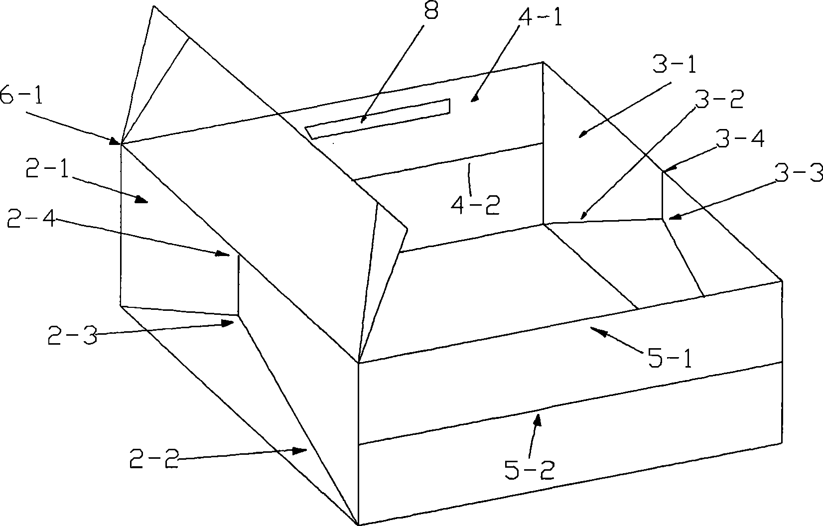 Folding type container for dung or urine
