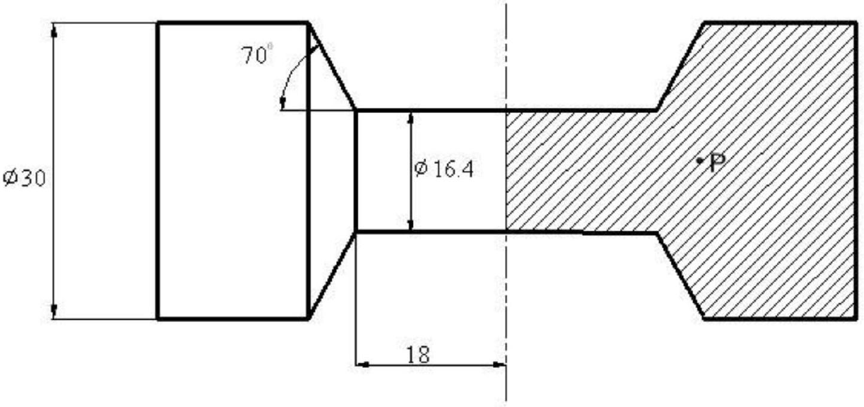 Designing method for cross wedge rolling mould of conical surface stepped shaft part