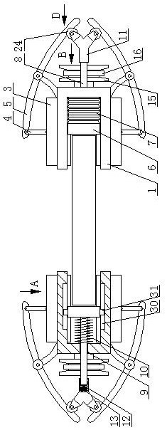 A kind of porous punching device for furniture board