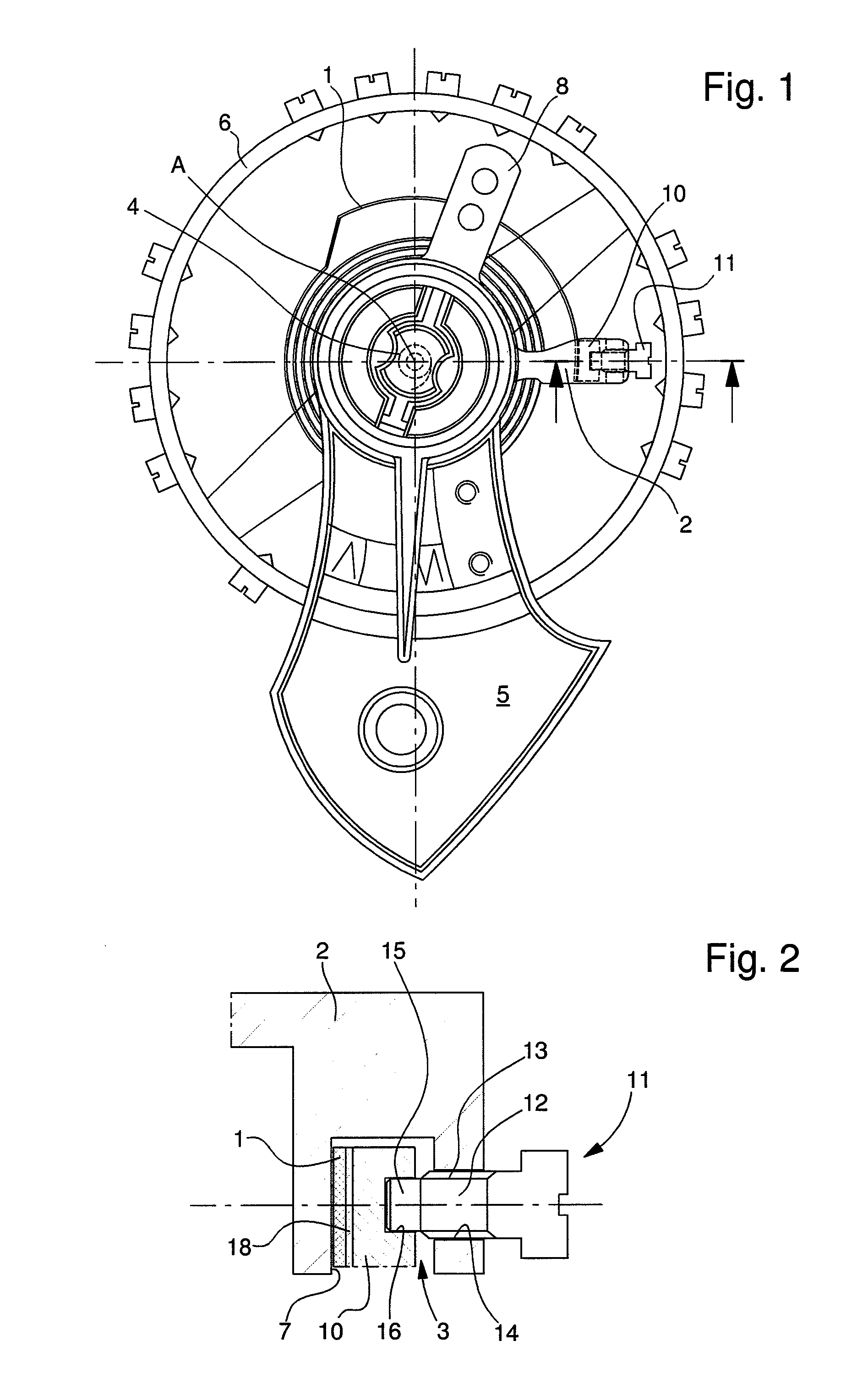 Assembly for securing the outer end of the balance-spring of a sprung balance device for a timepiece