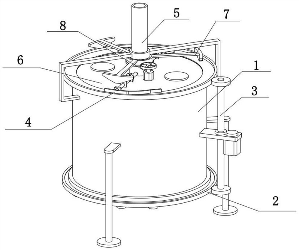 Stirring device for food processing