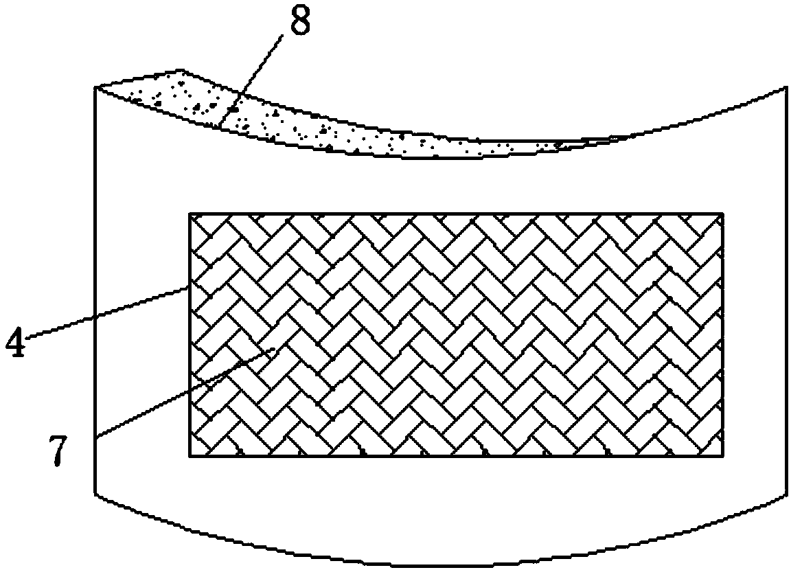 Vertical air conditioner housing with skid-resistant function