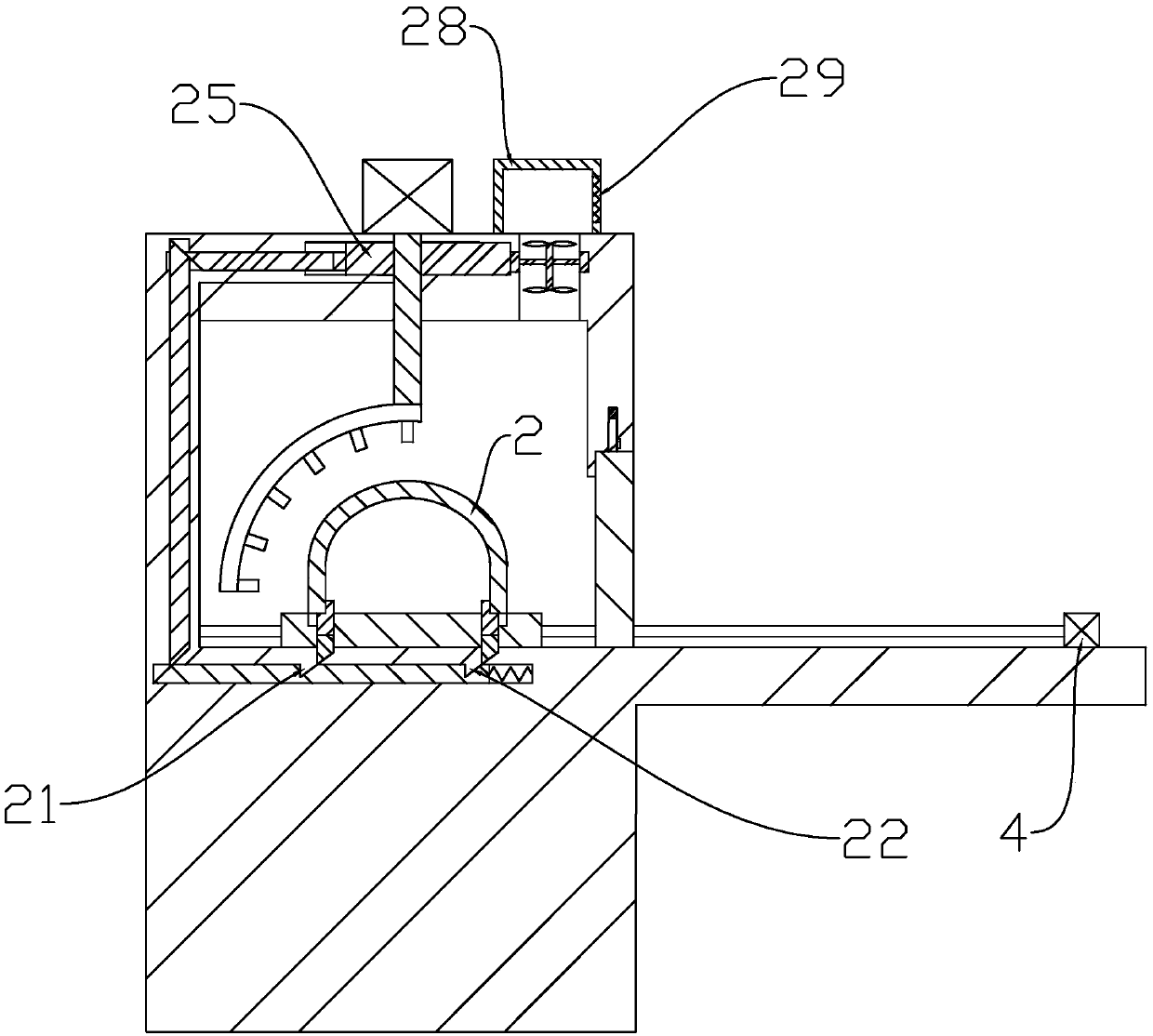 Surface coating device for quartz crucible