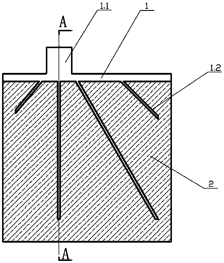 Composite lead-acid storage battery negative grid