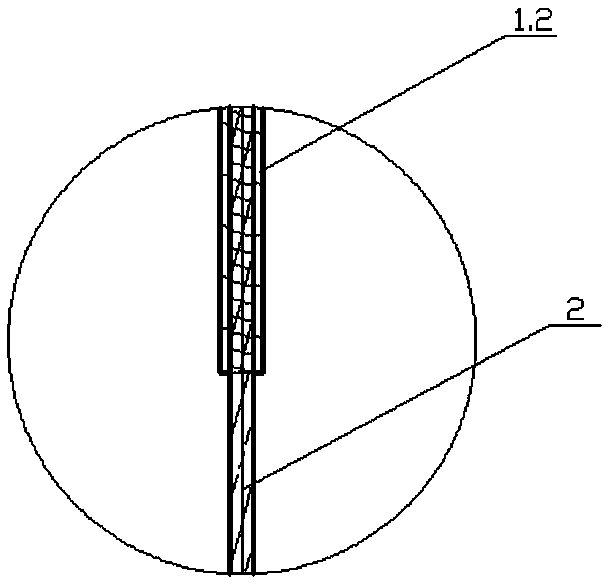 Composite lead-acid storage battery negative grid