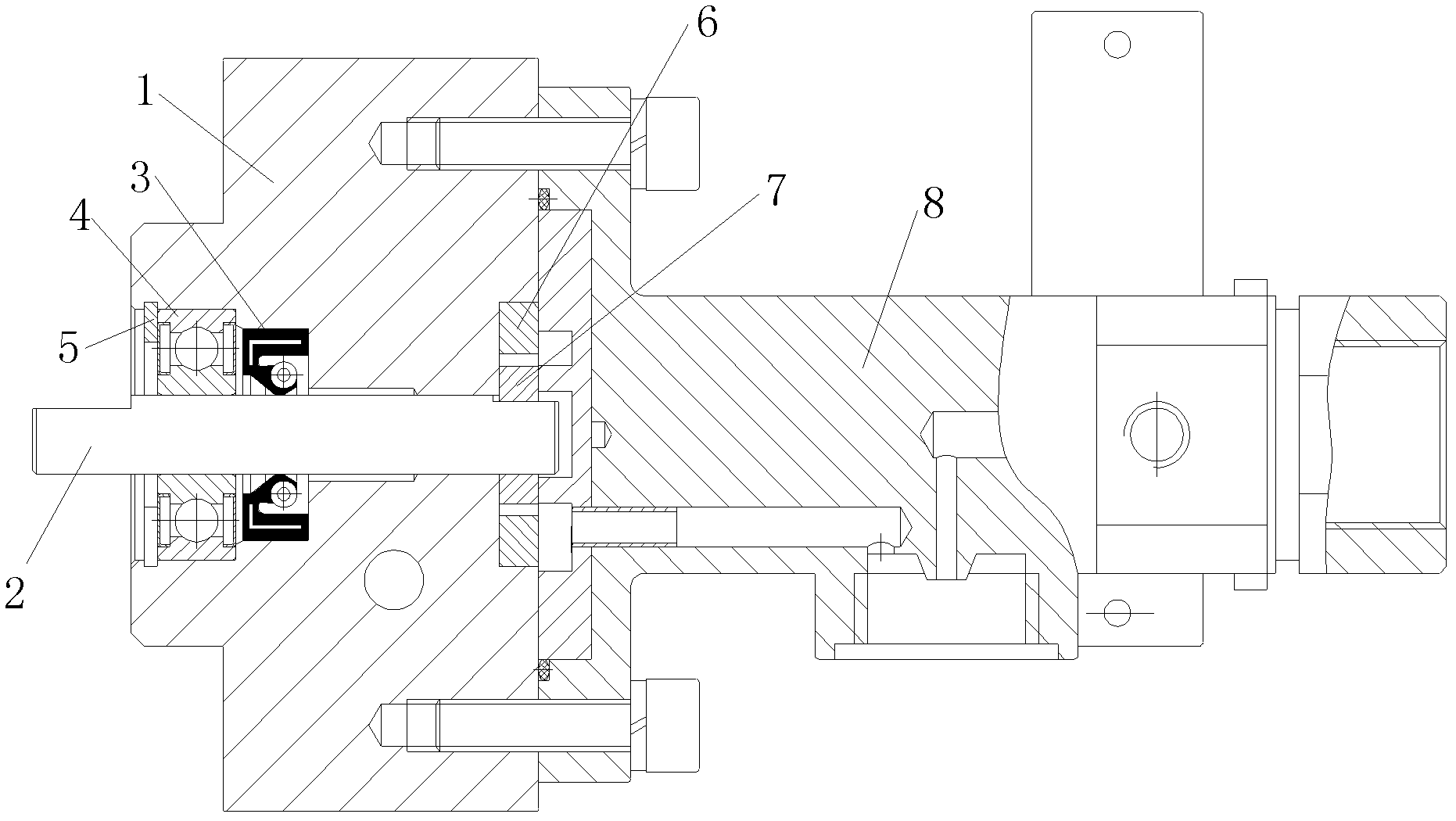 Fuel pump rotor shaft assembling device of heater for vehicle