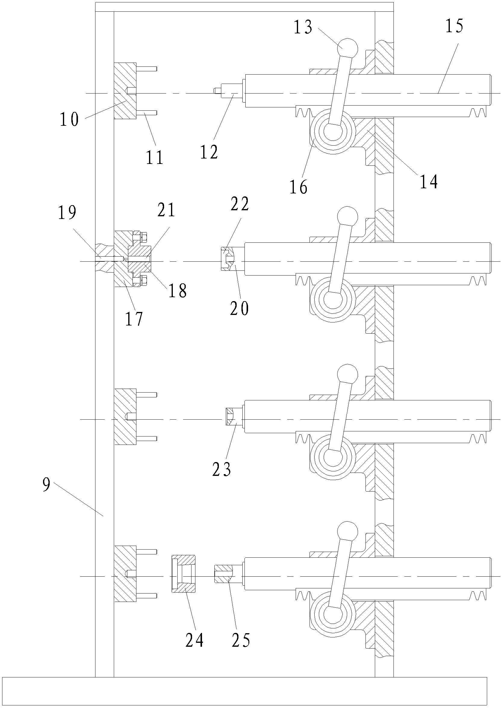 Fuel pump rotor shaft assembling device of heater for vehicle