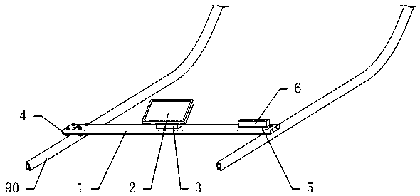 Escalator guide rail measurement device