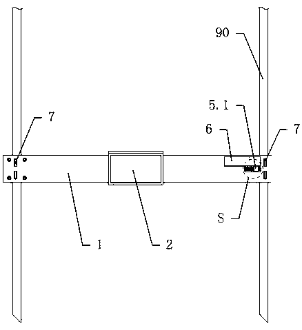 Escalator guide rail measurement device