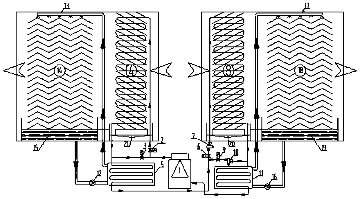 Heat pump driven direct expansion type temperature and humidity separately-controlled heat recovery type solution humidity adjusting fresh air unit