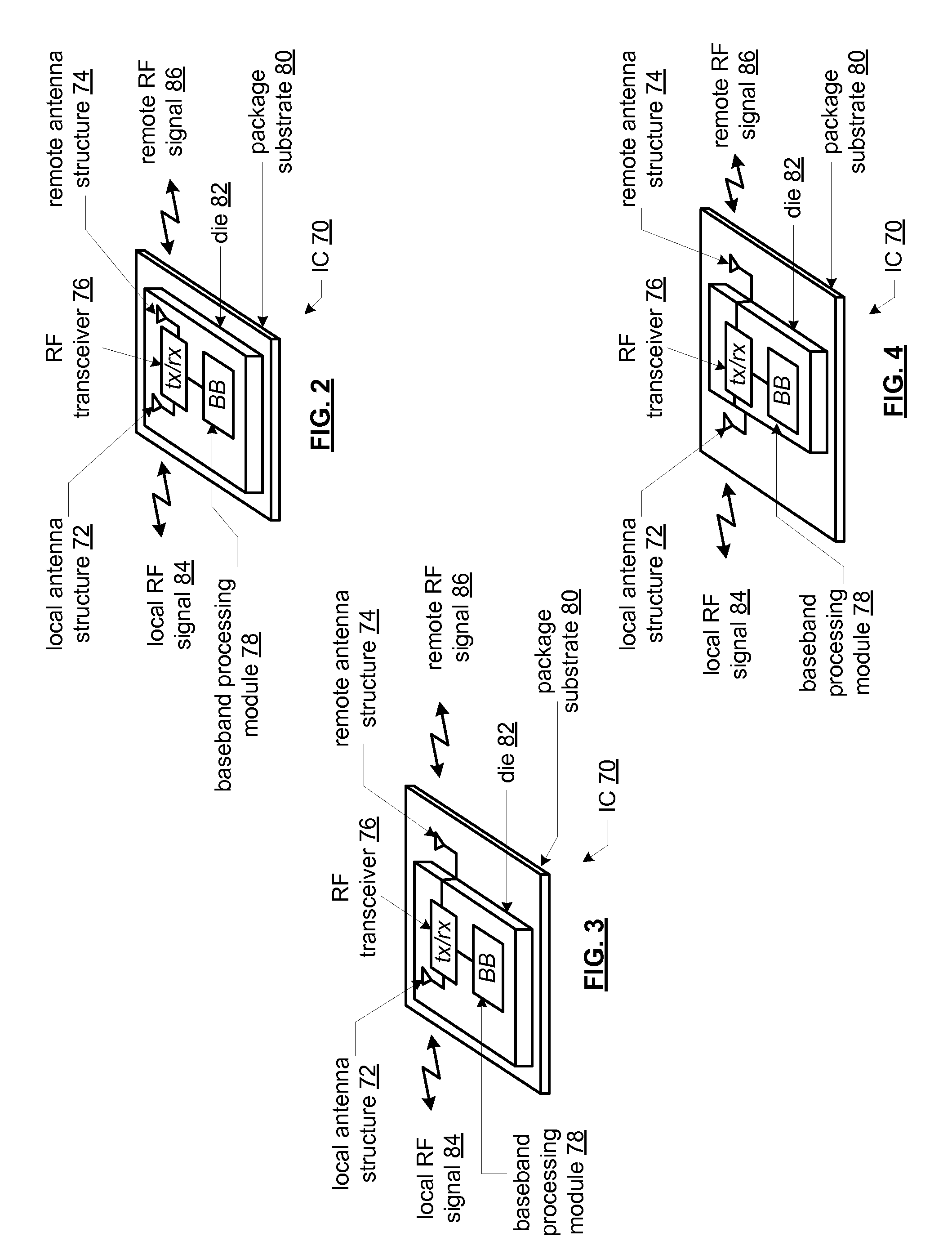 RFID integrated circuit with integrated antenna structure