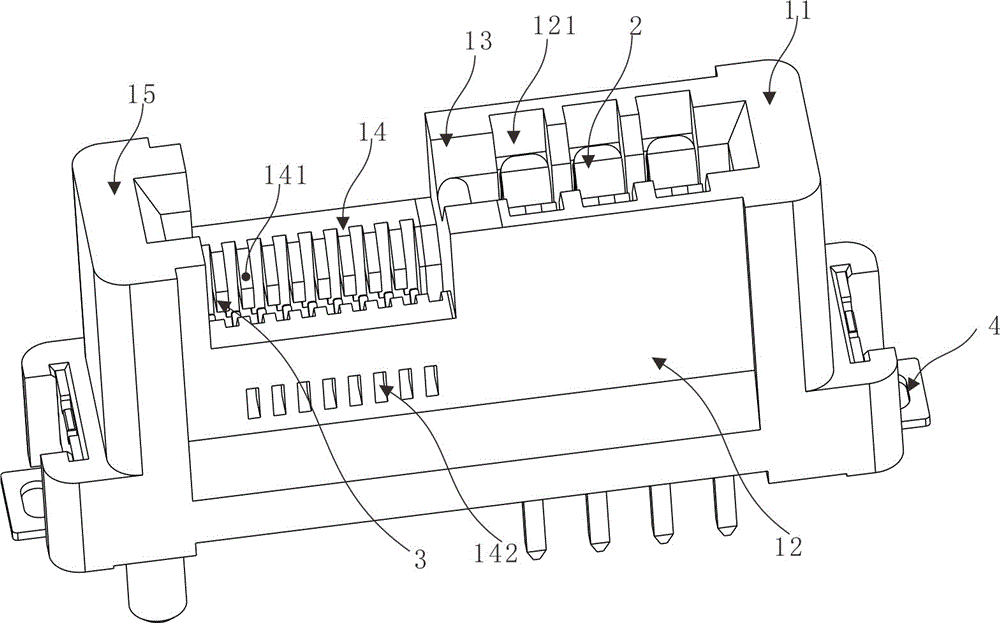 Card-inserting type connector