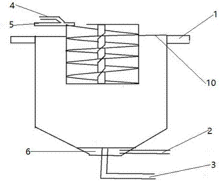 Two-cylinder clarification tank