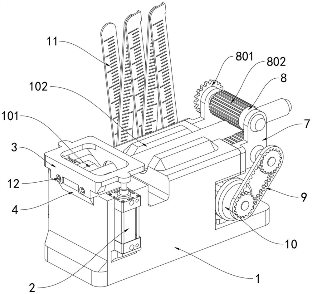 A cable length measuring, cutting and splitting device for power supply of power distribution cabinet