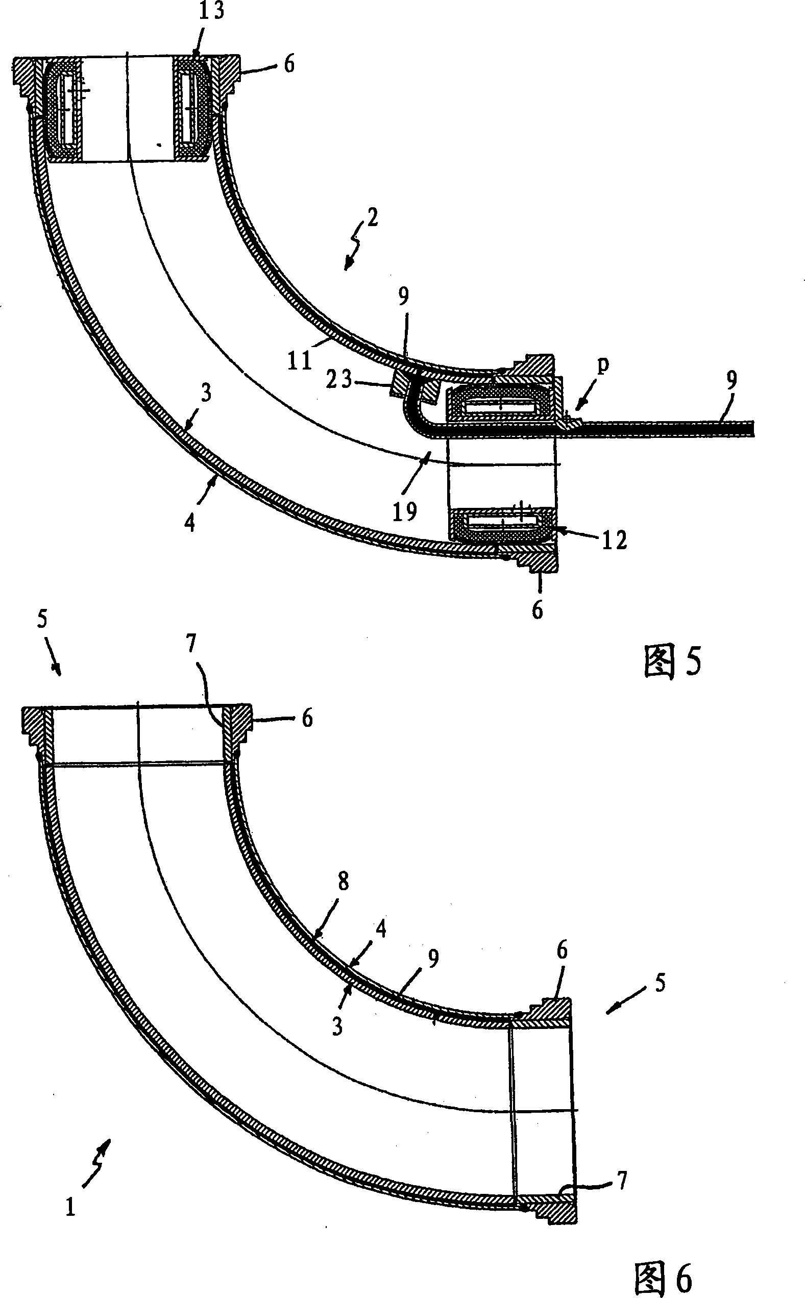 Elbow pipe and method for producing an elbow pipe