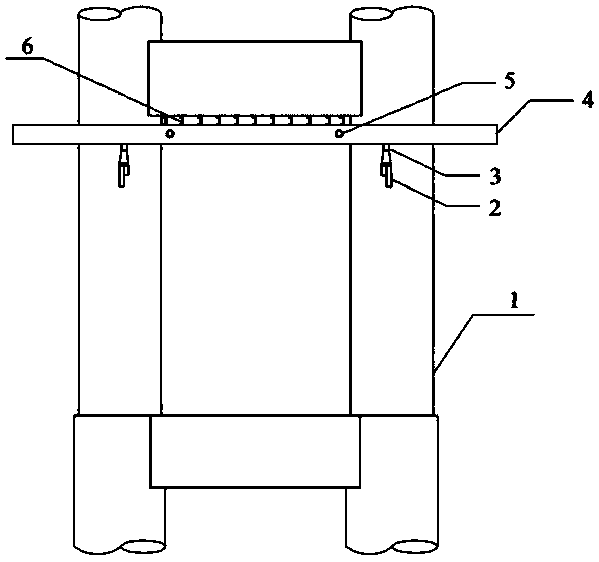 Pier and horizontal tie beam bracket support synchronization construction method