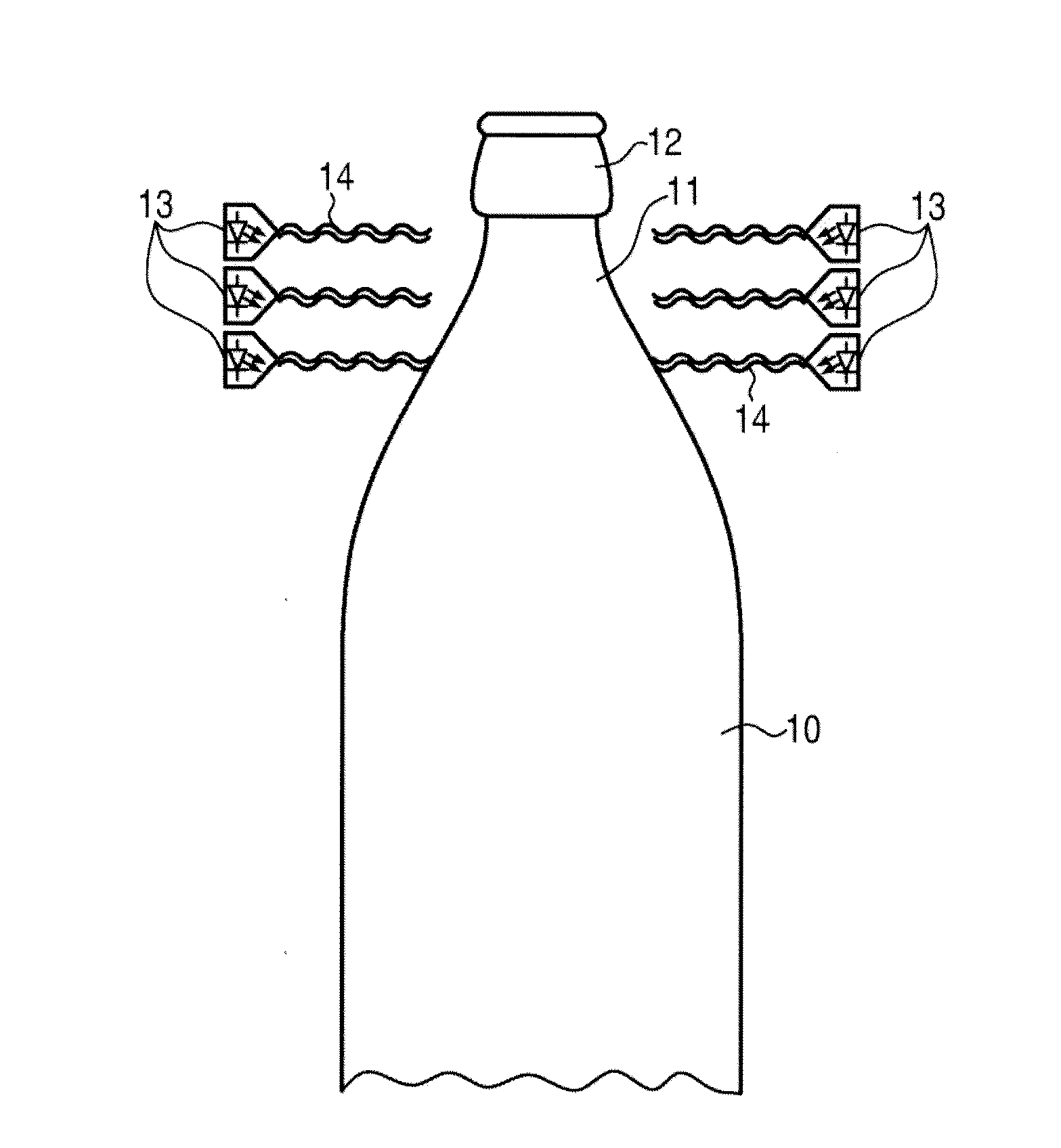 Method and device for determining a foam density
